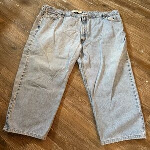 Levi's 550 Classic Light Blue Relaxed Fit Jeans 52x29 Men's Workwear Y2K